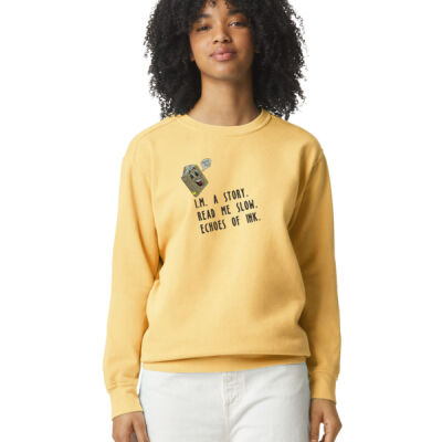 Echoes of Ink Embroidered   - Crewneck Sweatshirt Thumbnail
