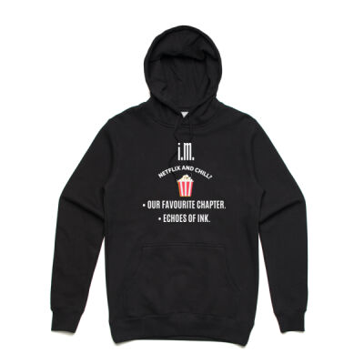 I.M. Favourite Chapter - Stencil Unisex Hood Thumbnail